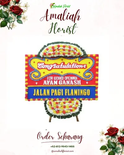 Bunga Papan Congratulation di Pintu Batu